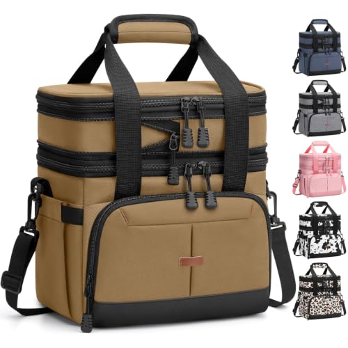 Pritent Lunch Box for Men Women Double Decker Insulated Lunch Bag for men Deal