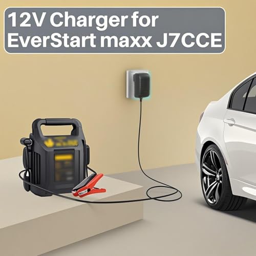 WSUOERZER 12V DC Power Cord Replacement for EverStart Maxx Jump Starter Battery Charger Compatible with Ever Start Max J7CCE J7CE 800A 800 Peak Amps Battery Car Jump Starter 120 PSI Air Compressor by WSUOERZER - Used condition - Image 6