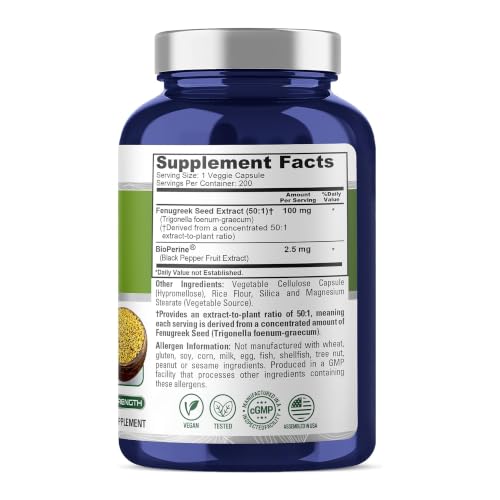 NusaPure Fenugreek Extract Capsules