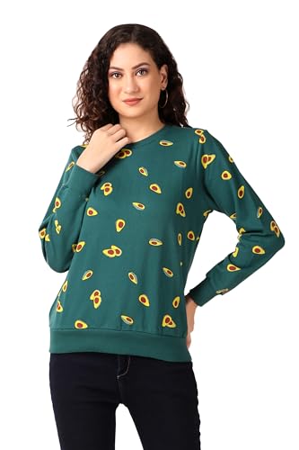Image of Stories.Label Women Sweatshirt Full Sleeve | 100% Cotton Printed Winter Wear for Women | Casual Round Ribbed Neck Pullover Graphic Sweatshirt Tops | Regular & Plus Size (S-5XL)
