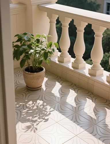Plantillas grandes para piso 4 piezas 12"x12" para pintar pisos, azulejos grandes para piso, plantillas para concreto, patio y paredes (F12) miniatura 4