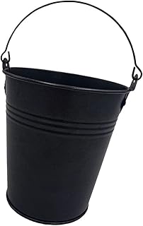 DOITOOL Outdoor Griddle Grill Wood Pellet Grill Drip Grease Bucket Replacments Part Compatible for Grill Smoker GMG Chef BBQ Wood Pellet Grills Galvanized Metal Pail with Handle Oven Accessories