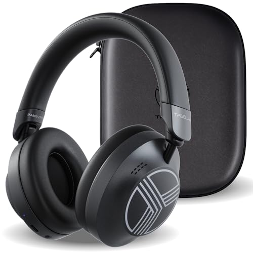 TREBLAB Z7-Pro Hybrid Active ANC Over-Ear Bluetooth Headphones for Work, Travel and Focus, All-Day Comfort, 38H Playtime, Foldable Wireless Headphones Noise Cancelling with Carrying Case
