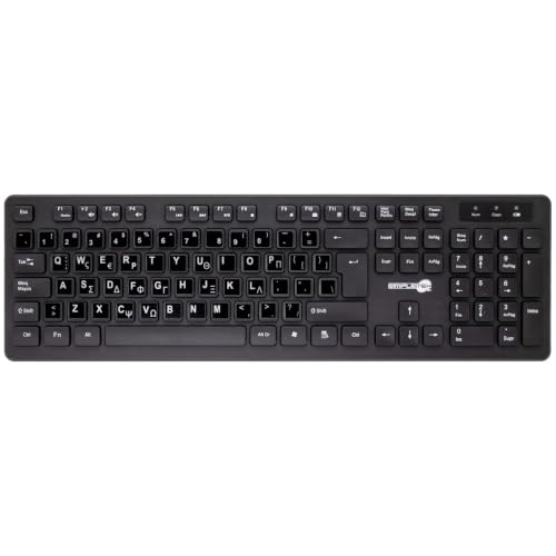 Souris et clavier sans fil QWERTY GR pour ordinateur de bureau Simpletek
