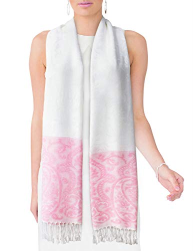 Dahlia Women's Rayon Scarf Shawl - Reversible Design4