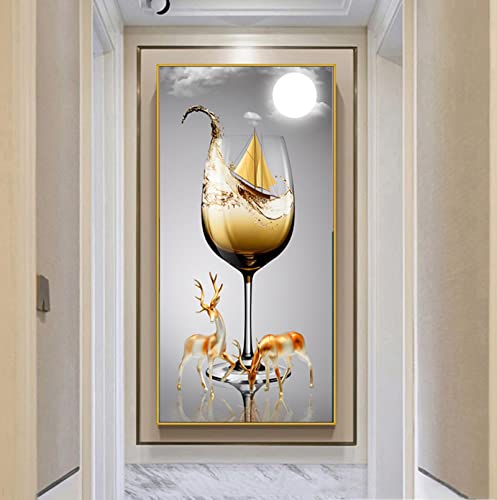Toile murale art abstrait scandinave pour créer un salon cosy et luxueux