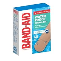 Band-Aid Waterproof Aquablock Sterile Strips 40 Pack