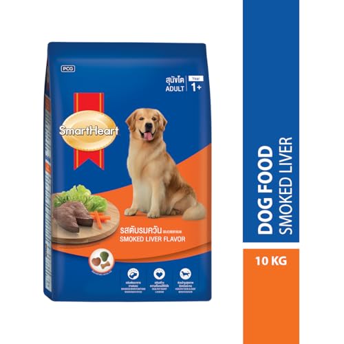 Image of Smart Heart SmartHeart Adult Dog Food, Smoked Liver Flavor, 10 Kg