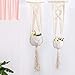 Produktbild M-PENG Makramee Pflanzen Kleiderbügel Pflanzentopfhalter - Handgemachte Innen Wandbehang Pflanzer Baumwolle Seil Pflanzenhalter Boho Wohnkultur