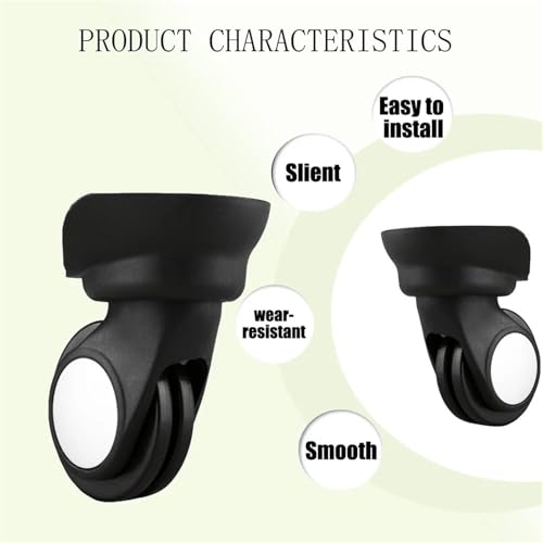 Wide trolley suitcase The combination box Universal Crack resistance Shock absorption Replaceable Windmill wheels Accessories(2set)4