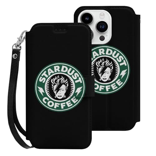 iPhone 15 Pro用 ケース 手帳型 David Bowie デビッド デヴィッド ボウイ コーヒー Iphone15用カバー アイフォン15 用 ケース スマホケース おしゃれ 人気 財布型 PUレザー 携帯カバー カード収納 スタンド機能