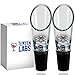 TenTen Labs WeinBel&uuml;fter und WeinDekanter (2er-Pack) &ndash; Premium Bel&uuml;fter und Wein Dekanter &ndash; Rotwein Aerator Set - Geschenkebox inkludiert - Schwarz