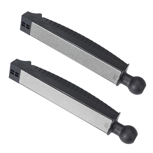 SHARPAL 2-Piece Diamond Plates Refill Extra Coarse 220 Grit (60 Micron) & Coarse 325 Grit (45 Micron) 1" × 6" / 25.4 × 152.4 mm