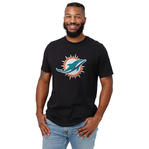 Image of FOCO Men's NFL Team Primary Logo Black Short Sleeve T-Shirt