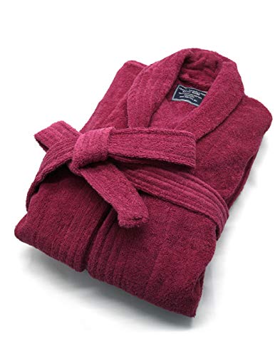 MARQUESS 100% Cotton Terry Bath Robe, Men and Women,Soft & Warm Fleece Home