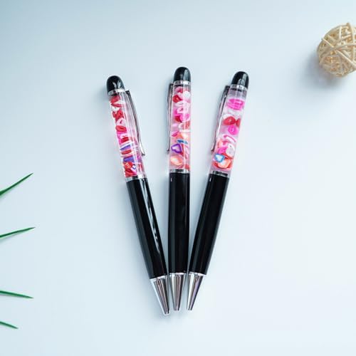 Image of Kiss Love Heart Funny Pens Cute Floater Floating Liquid Writing Journaling Office Pen Unique Gifts