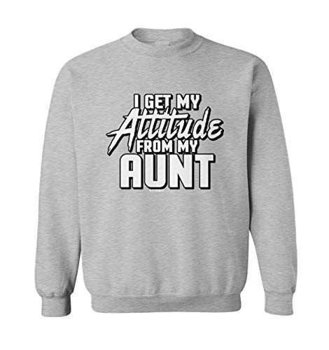 I Get My Attitude from My Aunt - Tude Toddler Fleece Crewneck Sweater