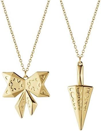 GEORG JENSEN Christmas Bow & Cone Ornament Set 18kt Gold Plated image 2