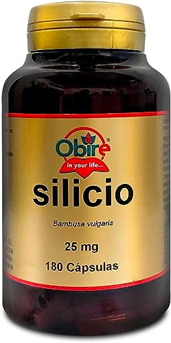Obire | Silicio 25 mg | 180 Cápsulas | Huesos, Cartílagos y Tendones | Bienestar General de Piel, Uñas y Cabello