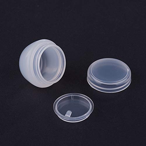 BENECREAT 24 Pack 10G / 10ML Weiß mattierte Behältergläser mit Inner Liner für Make-up, Cremes, kosmetische… – Bild 5
