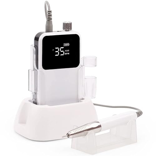 Miniatura 8 de Taladro de uñas - Cuidado de uñas de dedos y pies - Juego de manicura y pedicura - Taladro de uñas profesional portátil - con kit de taladro - para