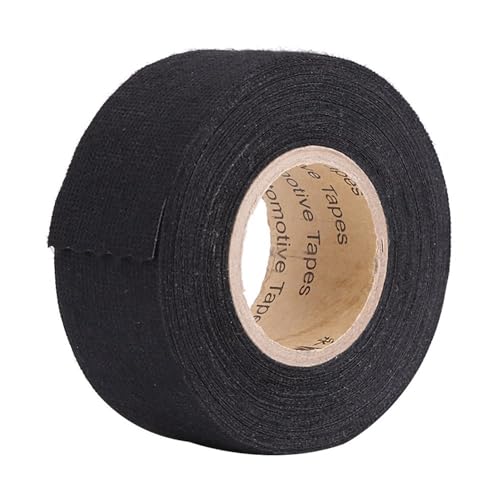 Kodrily Steering Wheel Tape,High Temp Automotive Tape Felt Tape,Car Multipurpose Car Fabric Tape Adhesive Tape Black Insulating Tape Felt Tape Automotive for Car Black 32mm*15m