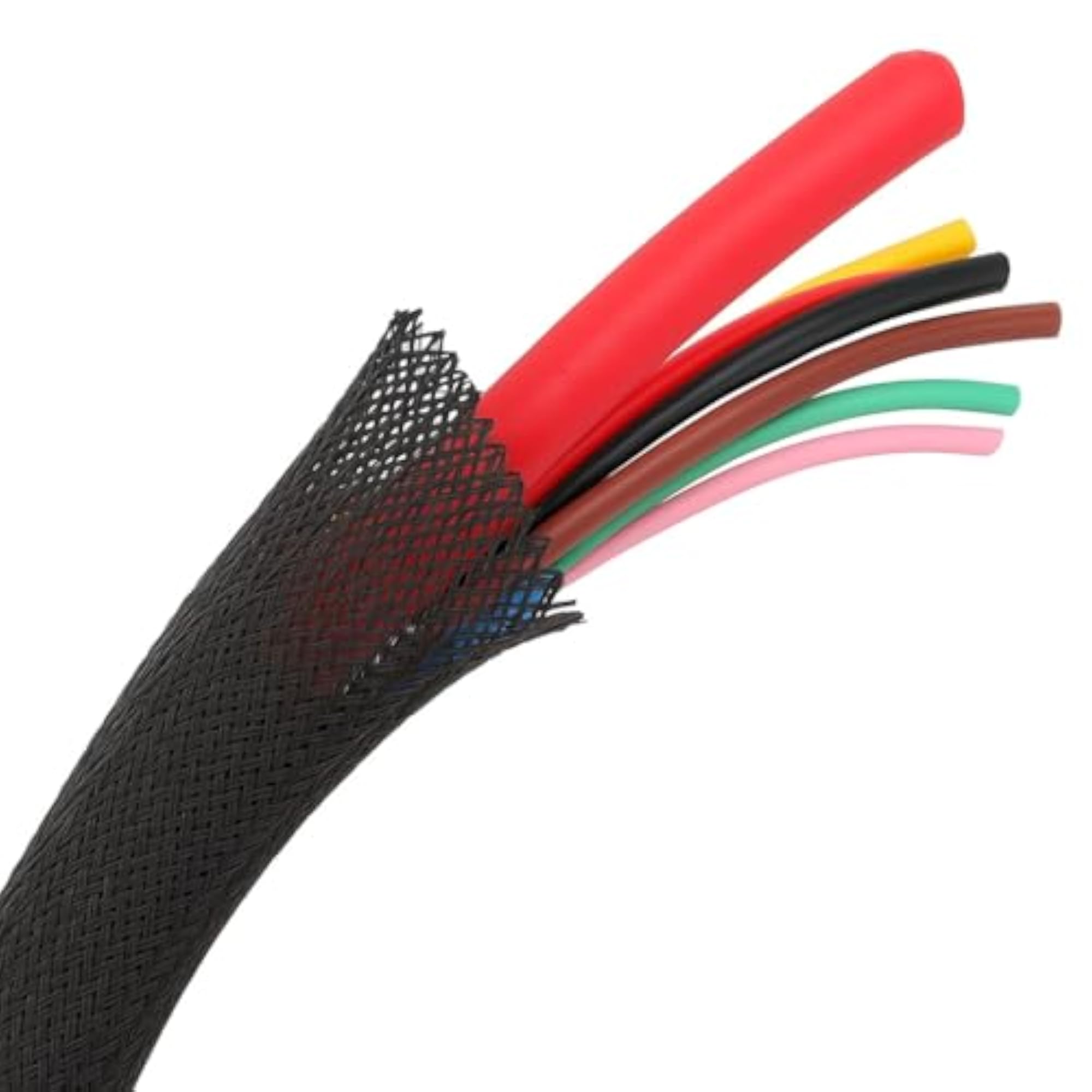 Nylon 6mm Expandable Braided Sleeve for Wire Protection