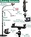 Tall Video Cell Phone Mount with Height Adjustable Stand, Heavy Base, 360 Head - Compatible with iPhone 16, 16 Pro Max, 16 Plus, 15, 14, 13