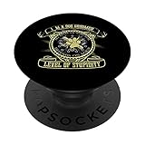 Lustiger Hundefriseur Sarkasmus hängt von deiner Dummheit PopSockets mit austauschbarem PopGrip