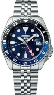 Seiko 5 Sports Herrenuhr Automatik GMT Stahl/Blau SSK003K1