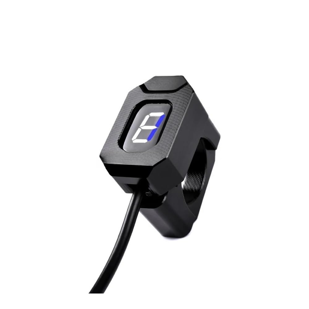 Indicatore di Cambio Marcia per Moto, contachilometri Digitale per ST1300 ST 1300 2002 2003 2004 2005 2006 2007, indicatore di Marcia a 6 Livelli (Anello Fisso Blu)