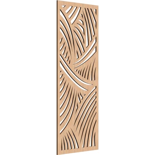 Image of 15 3 /8 inchW x 39 3 /8 inchH x 1 /4 inchT Chester Decorative Fretwork Wood Wall Panels, Hickory