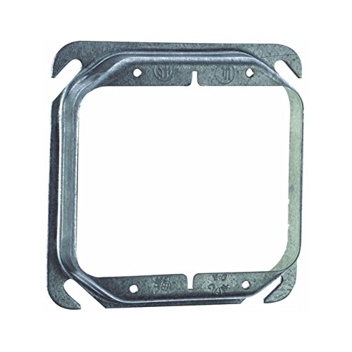 Steel City 52C18 Device Cover, Square, Raised, 4-Inch, Galvanized, 25-Pack by Thomas & Betts - Used condition - US$12.14