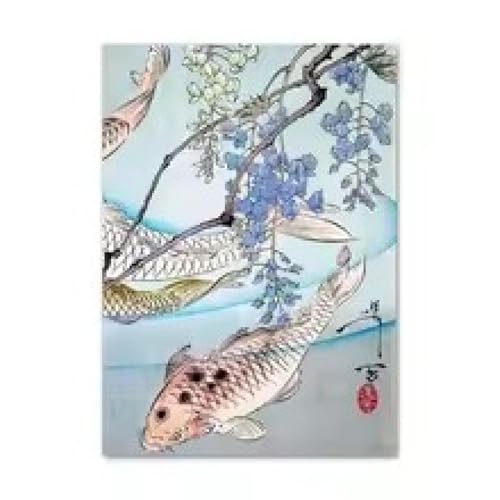 Impression murale Feng Shui Zen carpe Koi triptyque cadre salon - 5