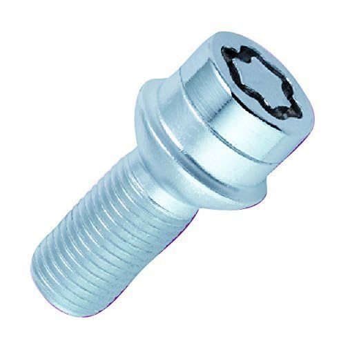 28023SU Radsicherungsbolzen SU (Standard) M12 x 1,50, Kugelsitz R12, Schaftlänge 39,9 mm, Gesamtlänge der Schraube 63,0 mm, SW17, Schlüsseldurchmesser 25,8 mm