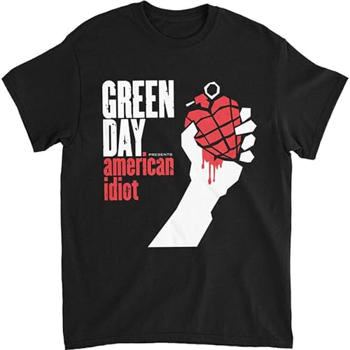 Sweetrip Authentic Green Day American Idiot T Shirt New Black L
