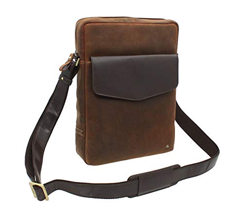 Sac mazouté épaule en cuir Vesper 13 TC72 Visconti Toscana : besace vintage et maroquinerie