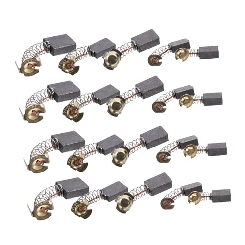 FUTUREORYY 20 piezas Escobillas de para Motores Eléctricos Repuesto para Cepillos de Motor de Amoladora y Taladro Compatible con Herramientas Eléctricas Rendimiento y Reduce Vibraciones