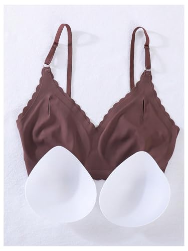 Verdusa Women's 5 Pack Lingerie Sets V Neck Seamless Padded Bra and Panty Set4