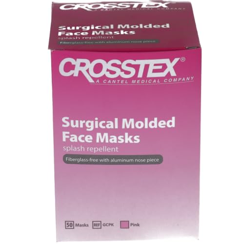 Crosstex CR-GCPPK Procedural Face Earloop Mask Pink (Pack of 50)
