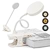 PivoBook Lampada da Lettura Senza Fili con Clip Fino a 65mm, LED a 3 Toni di Luce, Batteria 800mAh Ricaricabile, Portatile, Leggera ed Elegante Perfetta per Studio, Lavoro, Lettura e Viaggi