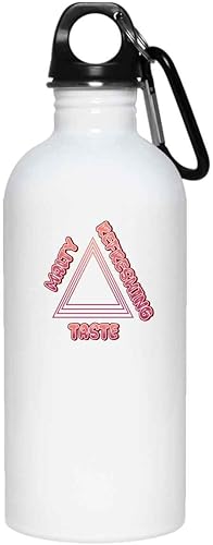 Home Brewing Malty Refreshing Taste Hacer cerveza Hobby Craft Brew Gift Brewer Lover Botella de agua blanca de acero inoxidable de 20 onzas