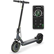 Roinside Electric Scooter - 8.5"/10'' Solid Tires, 350W/500W Motor, Up to 19-22MPH and 21-24Miles Long-Range Portable Commu