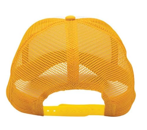 Image of NYFASHION101 Plain Mesh Trucker Hat - Breathable 6-Panel Daily Snapback Cap, Customizable Ideal for DIY Embroidery & Patches