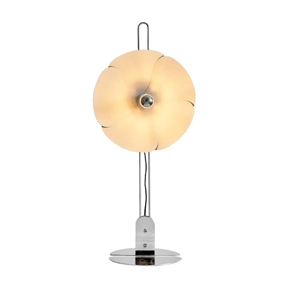 Creativa Retro Forma pétal Acero Inoxidable luz Simple flashadable Estudio Escritorio Sala Estar Oficina del Hotel lámpara Mesa Restaurante cafetería de la decoración