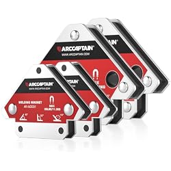 ARCCAPTAIN Welding Magnets 25LB & 55LB 4Pcs Welding Magnet Set | Magnetic Welding Holder, Holding Power Welding Accessories