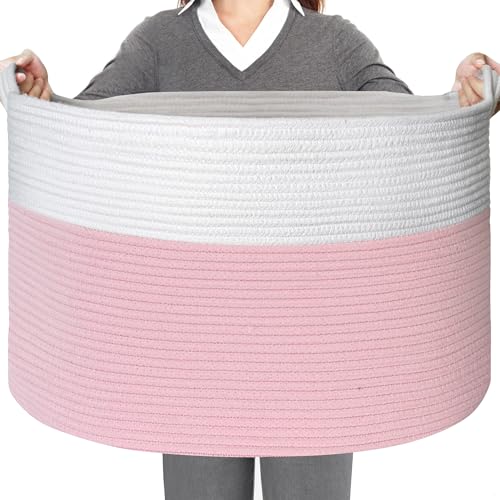 HONCESTA Extra Large Storage Basket - 23.6