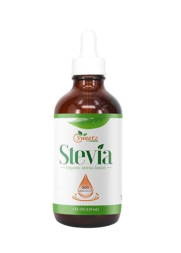 G-Sweetz Stevia líquida - Gotas dulces de stevia - Hecho de extracto de Stevia orgánico rico Reb-D - Edulcorante concentrado de stevia - Edulcorante