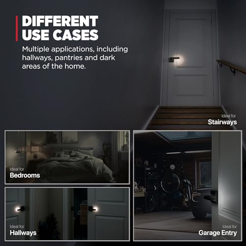 Image of Kwikset Halifax LED Motion Activated Light Up Passage Door Lever for Closet and Hallway Doors, Reversible Non-Locking Handle Lever, Matte Black, with Microban Protection