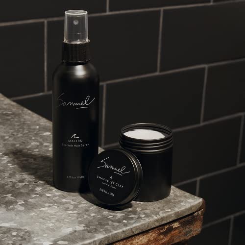 Samuel Hair Character Clay | Men's Hair Styling Paste | Medium Hold | Great For Thinning Hair | Apply Wet Or Dry Hair | Matte Texturizing Finish #TOP4